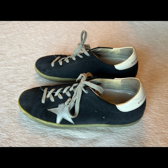 Golden Goose Navy suede Superstar sneakers - Picture 2 of 7